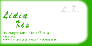 lidia kis business card